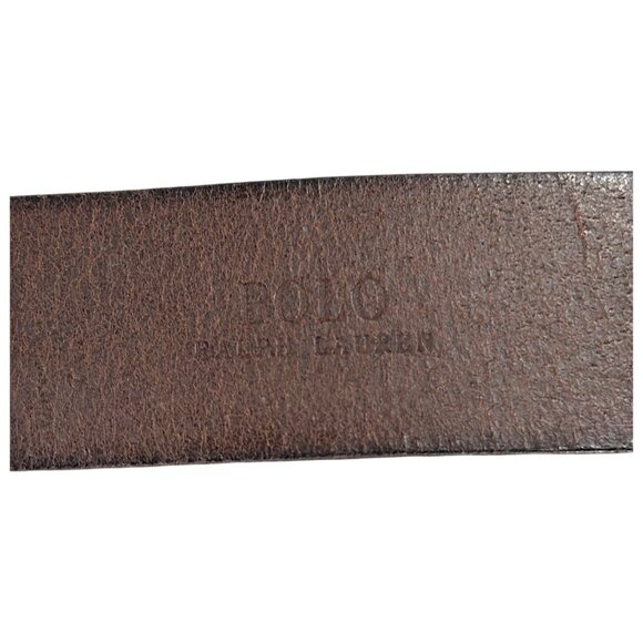 Polo Ralph Lauren Belt Mens 32/30 Brown Leather Equestrian Heritage Gentleman - Picture 3 of 16